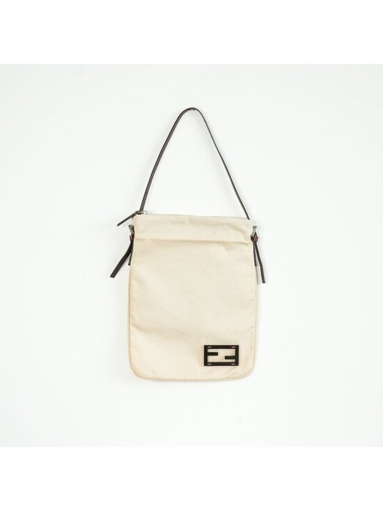 Fendi Handbags - Fendi Beige Cloth Shoulder Bag